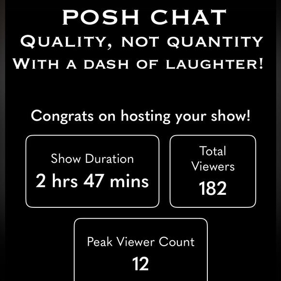 POSH CHAT WILL BE BACK! TBD - Picture 4 of 15